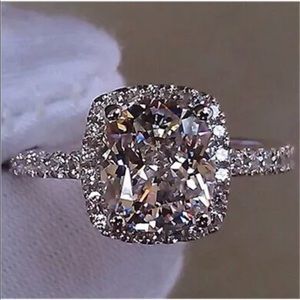 White Sapphire cocktail ring